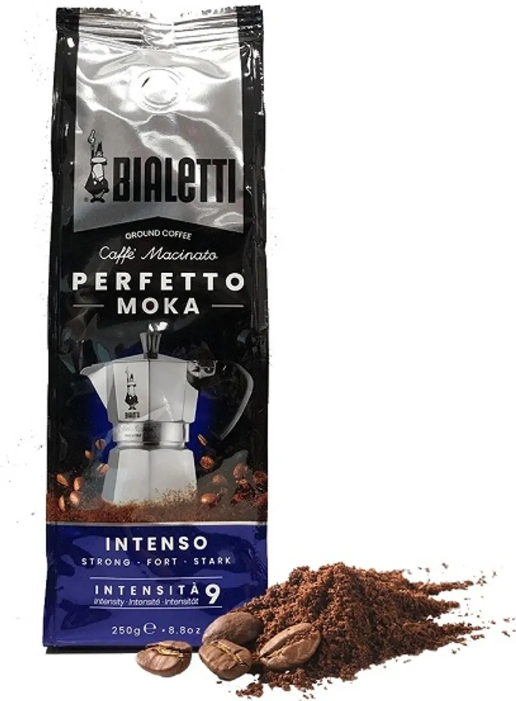 Bialetti Perfetto Moka Stark 250 G, 250 G, Dunkle Röstung, Kaffee, 30% Arabica, 70% Robust, Tasche 2 Bialetti Perfetto Moka Stark 250 G, 250 G, Dunkle Röstung, Kaffee, 30% Arabica, 70% Robust, Tasche – Bild 2