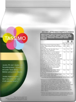 TASSIMO Jacobs Typ Latte Macchiato Classico T Discs Kapsel 5 X 8 Getränke) 10 TASSIMO Jacobs Typ Latte Macchiato Classico T Discs Kapsel 5 X 8 Getränke) -Kaffee Verkäufe 0e10e7eb7b1ed1d60a9c178a2c7033ae