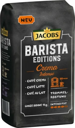 JACOBS Kaffeebohnen Barista Editions Crema Intense 3 Kg Geöstete Bohnen+ 1 Jacobs Barista Becher+ 1 Dose -Kaffee Verkäufe 128bb6f7db2433f14e6cce4934c50c00 1