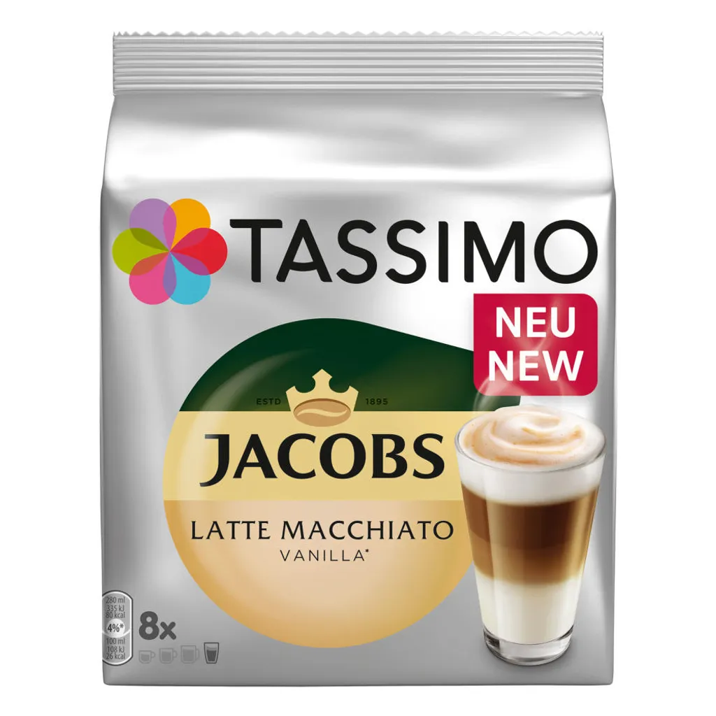 Tassimo Kapseln Jacobs Typ Latte Macchiato Vanilla | 8 Kaffeekapseln 6 Tassimo Kapseln Jacobs Typ Latte Macchiato Vanilla | 8 Kaffeekapseln – Bild 6
