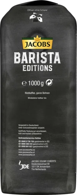 JACOBS Kaffeebohnen Barista Editions Crema Intense 3 Kg Geöstete Bohnen+ 1 Jacobs Barista Becher+ 1 Dose -Kaffee Verkäufe 17b40410a86ca6c83a14b27537760205 1