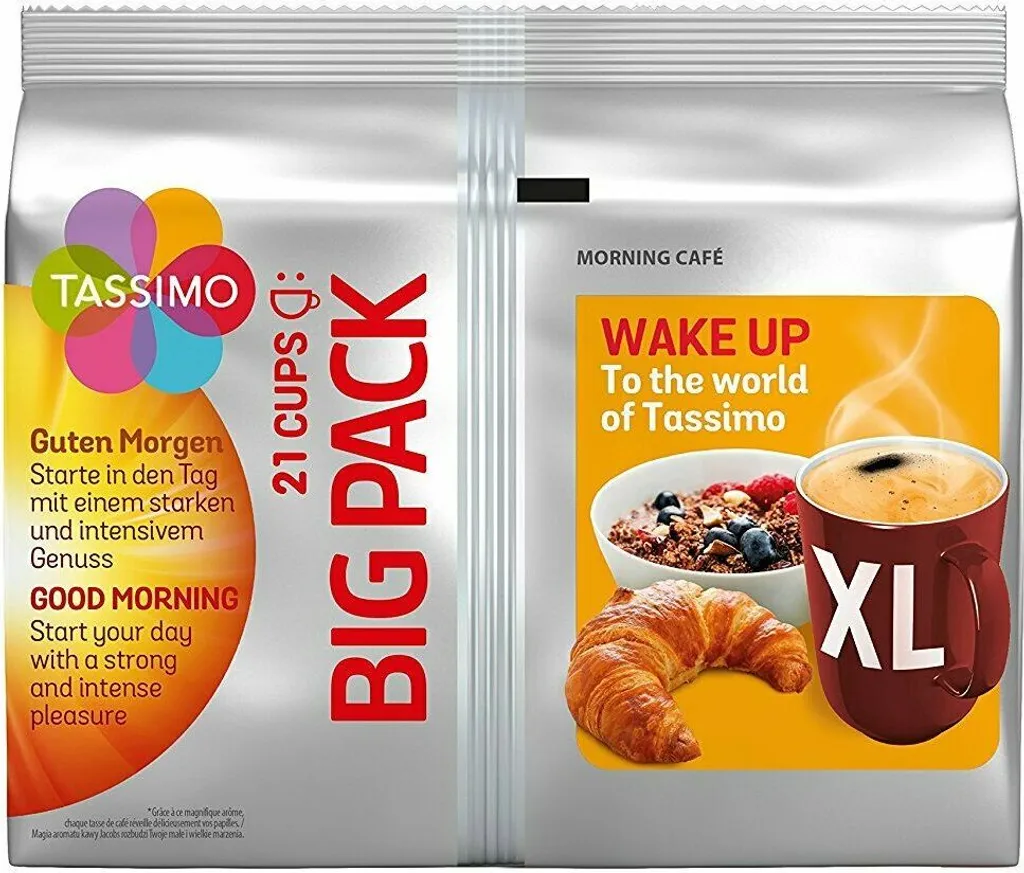 TASSIMO Morning Café XL Big Packs Mix-Paket 3 Sorten 6 Packungen 126 Getränke 5 TASSIMO Morning Café XL Big Packs Mix-Paket 3 Sorten 6 Packungen 126 Getränke – Bild 5