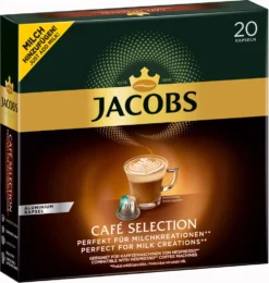 Jacobs Café Selection, Kaffeekapseln, Nespresso Kompatibel, Kaffee, 20 Kapseln á 5.2 G -Kaffee Verkäufe 2402c966776832581f0cc7ea088ff656