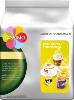 TASSIMO Jacobs Caffè Crema Mild XL 5er Pack T Discs Kaffee Kapseln 5x16 Getränke -Kaffee Verkäufe 299ea6f719ac0ff84aee7b4c7cad8443