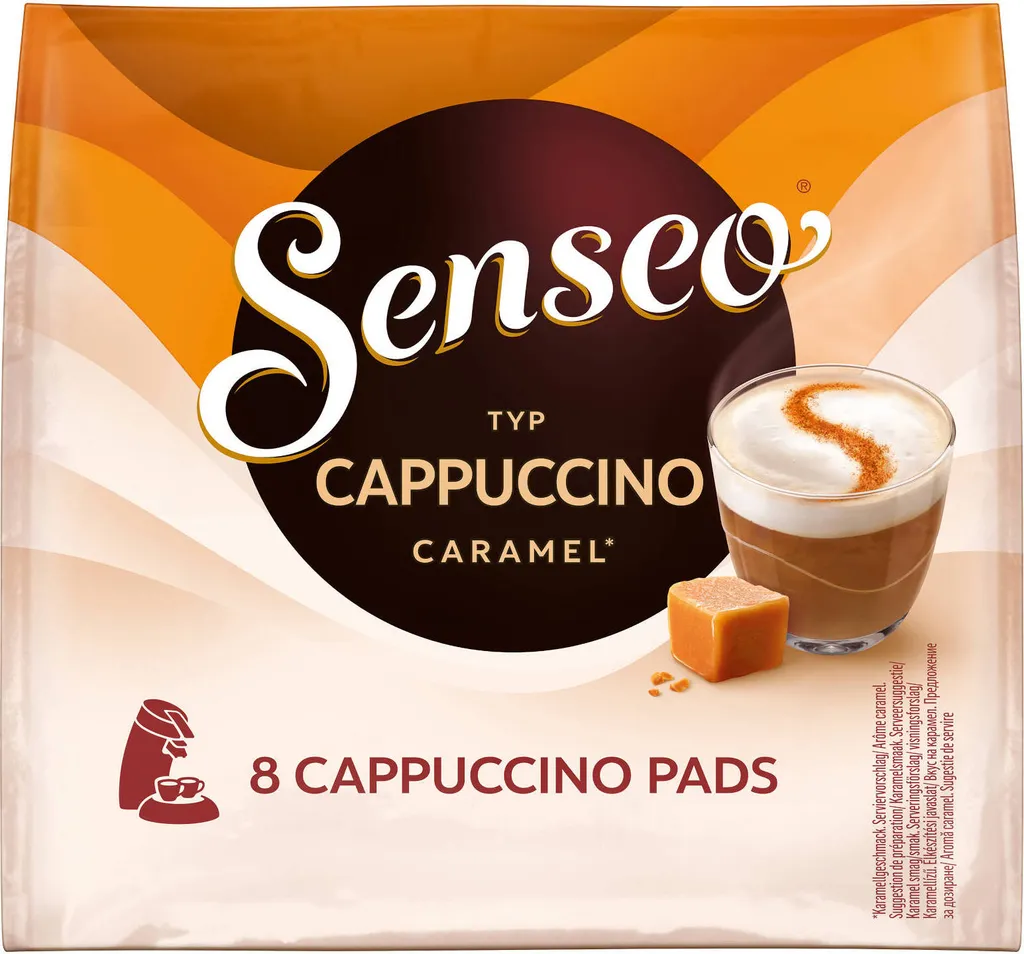 SENSEO Typ Cappuccino Caramel Pads 10er Pack 10 X 8 Getränke 2 SENSEO Typ Cappuccino Caramel Pads 10er Pack 10 X 8 Getränke – Bild 2