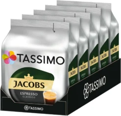 TASSIMO Jacobs Espresso Classico 5er Pack T Discs Kaffee Kapseln 5 X 16 Getränke