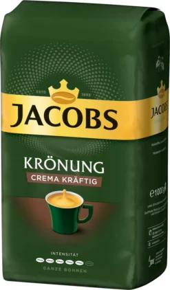 JACOBS Kaffeebohnen Krönung Crema Kräftig 2 X 1kg Ganze Kaffee Bohnen + 1 Aluminium Dose Im Barista-Design -Kaffee Verkäufe 2f14e5d5a708b571253680195fb3c668 3