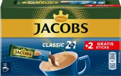 JACOBS Löskaffee Classic 2in1 Löslicher Kaffee 12 X 10+2 Sticks Instantkaffee 8 JACOBS Löskaffee Classic 2in1 Löslicher Kaffee 12 X 10+2 Sticks Instantkaffee -Kaffee Verkäufe 30e1abe6ec9d3acb72632e60a49de7ae