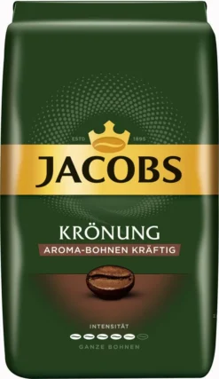 JACOBS Kaffeebohnen Krönung Aroma-Bohne Kräftig 500g Ganze Kaffee Bohnen