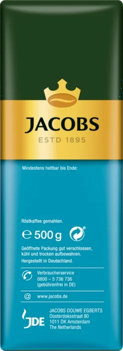 Jacobs Filterkaffee Auslese Mild & Sanft | Gemahlen | 500g 12 Jacobs Filterkaffee Auslese Mild & Sanft | Gemahlen | 500g -Kaffee Verkäufe 38493680e54f41d9137b6030d5a70d1f