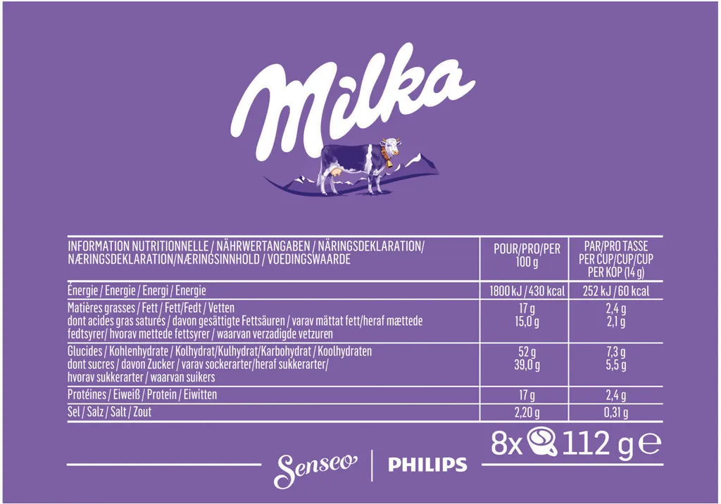 SENSEO Pads Typ Cappuccino & Milka Schoko - 80 Getränke UTZ- 2 SENSEO Pads Typ Cappuccino & Milka Schoko - 80 Getränke UTZ- – Bild 2