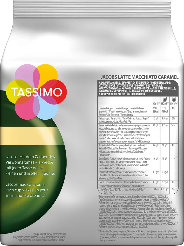 Tassimo Kapseln Jacobs Typ Latte Macchiato Caramel | 8 Kaffeekapseln 2 Tassimo Kapseln Jacobs Typ Latte Macchiato Caramel | 8 Kaffeekapseln – Bild 2
