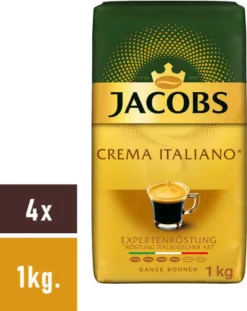 JACOBS Kaffeebohnen Expertenröstung Crema Italiano 4x1kg Ganze Kaffee Bohnen 17 JACOBS Kaffeebohnen Expertenröstung Crema Italiano 4x1kg Ganze Kaffee Bohnen -Kaffee Verkäufe 4500c6e2c0848b6d159e2b269f386b13