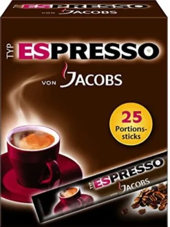 Jacobs Typ Espresso Sticks | Löslicher Kaffee | 25 Portionen 18 Jacobs Typ Espresso Sticks | Löslicher Kaffee | 25 Portionen -Kaffee Verkäufe 488f1480f0411036b58a4f153a7f2a67
