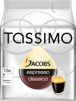 Tassimo Jacobs Espresso Classico | 16 T Discs, Kaffeekapseln -Kaffee Verkäufe 48db1defc7b502df1bffc3e41b51c053