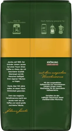 JACOBS Kaffeebohnen Krönung Crema Kräftig 2 X 1kg Ganze Kaffee Bohnen Geröstet 11 JACOBS Kaffeebohnen Krönung Crema Kräftig 2 X 1kg Ganze Kaffee Bohnen Geröstet -Kaffee Verkäufe 4d508ba7fc143066fb56757abdde1bae 2
