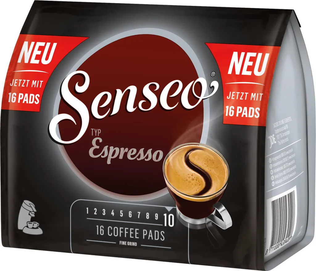 SENSEO Espresso Kaffee Pads 5er Pack - 5 X 16 Getränke 4 SENSEO Espresso Kaffee Pads 5er Pack - 5 X 16 Getränke – Bild 4