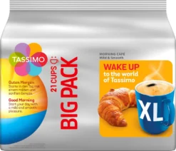 TASSIMO Morning Café XL Big Packs Mix-Paket 3 Sorten 6 Packungen 126 Getränke 13 TASSIMO Morning Café XL Big Packs Mix-Paket 3 Sorten 6 Packungen 126 Getränke -Kaffee Verkäufe 5054bee11927b98686e5cc697e667b98