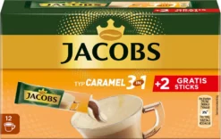 JACOBS Löskaffee 3in1 Typ Caramel Löslicher Kaffee 12 X 10+2 Getränke Sticks -Kaffee Verkäufe 5379d56ad0dc863e2696311b4a023bc4