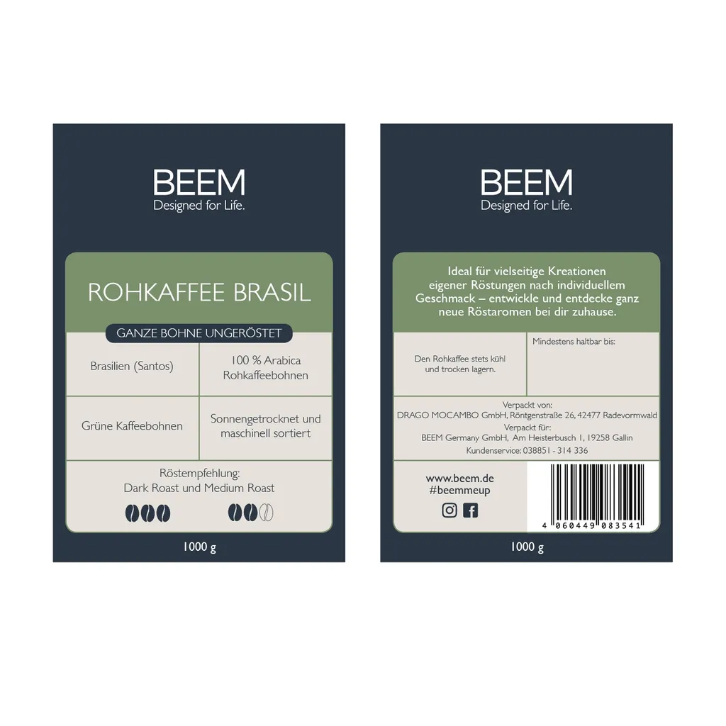 Rohkaffee Kaffeebohnen Arabica Bohnen Ungeröstet Kaffee Cappucino Espresso BEEM 7 Rohkaffee Kaffeebohnen Arabica Bohnen Ungeröstet Kaffee Cappucino Espresso BEEM – Bild 7