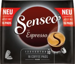 SENSEO Espresso Kaffee Pads 5er Pack - 5 X 16 Getränke 12 SENSEO Espresso Kaffee Pads 5er Pack - 5 X 16 Getränke -Kaffee Verkäufe 54396613067fab948ee50e07b7d69a24