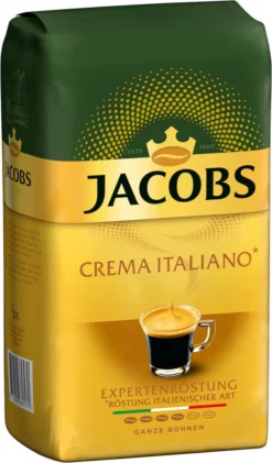 JACOBS Kaffeebohnen Expertenröstung Crema Italiano Bohnenkaffee 2 X 1 Kg Ganze Bohne -Kaffee Verkäufe 578ef88665b048653c7648e3f00a3d8f