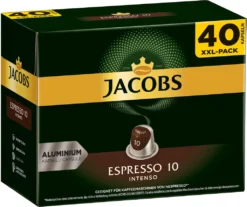 JACOBS Kapseln Espresso Intenso 5 X 40 Nespresso®* Kompatible Kaffeekapseln -Kaffee Verkäufe 5e59c4f56ab078f4274b20fbd139f0af