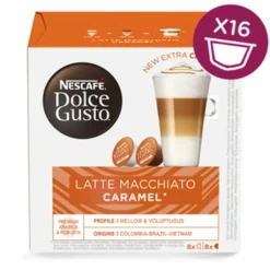 Nescafé® Nescafé Dolce Gusto Caramel Latte Macchiato, Karamell, Kapseln, Kaffeekapsel, Café, Coffee, Kaffee, 16 Kapseln (8 Portionen) -Kaffee Verkäufe 602cf43e1fffe79c2f2698e411002db2