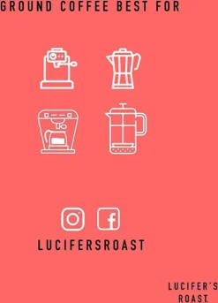 LUCIFER'S ROAST 4x1kg Espresso By KIQO Aus Italien - Starke Kaffeebohnen Für Kaffeevollautomaten Und Siebträger - Säurearm - 100% Robusta (ganze Bohnen, 4x1kg) -Kaffee Verkäufe 6429b91fd9f21a239b44254128dace34