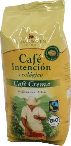 Café Intención Ecológico Caffè Crema | Fairtrade | Ganze Bohne | 1000g -Kaffee Verkäufe 6621be12a4eae0a7d71aa4ca69f0ef0a
