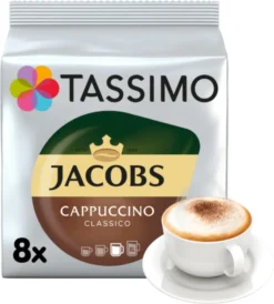 Tassimo Jacobs Cappuccino Classico | 8 T Discs, Kaffeekapseln -Kaffee Verkäufe 67a8c47327df8a29a8d9c3a2e2c7fec9