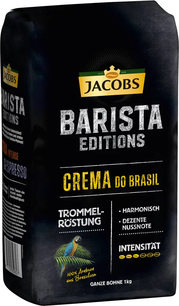JACOBS Kaffeebohnen Barista Editions Crema Do Brasil 4 X 1 Kg Geröstete Bohnen 3 JACOBS Kaffeebohnen Barista Editions Crema Do Brasil 4 X 1 Kg Geröstete Bohnen – Bild 3