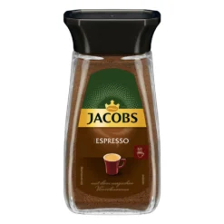Jacobs Espresso, Löslicher Kaffee, Instantkaffee, Instant Kaffee, Löskaffee, Glas, 100 G -Kaffee Verkäufe 6bd7e475c739666427516258917e39e0
