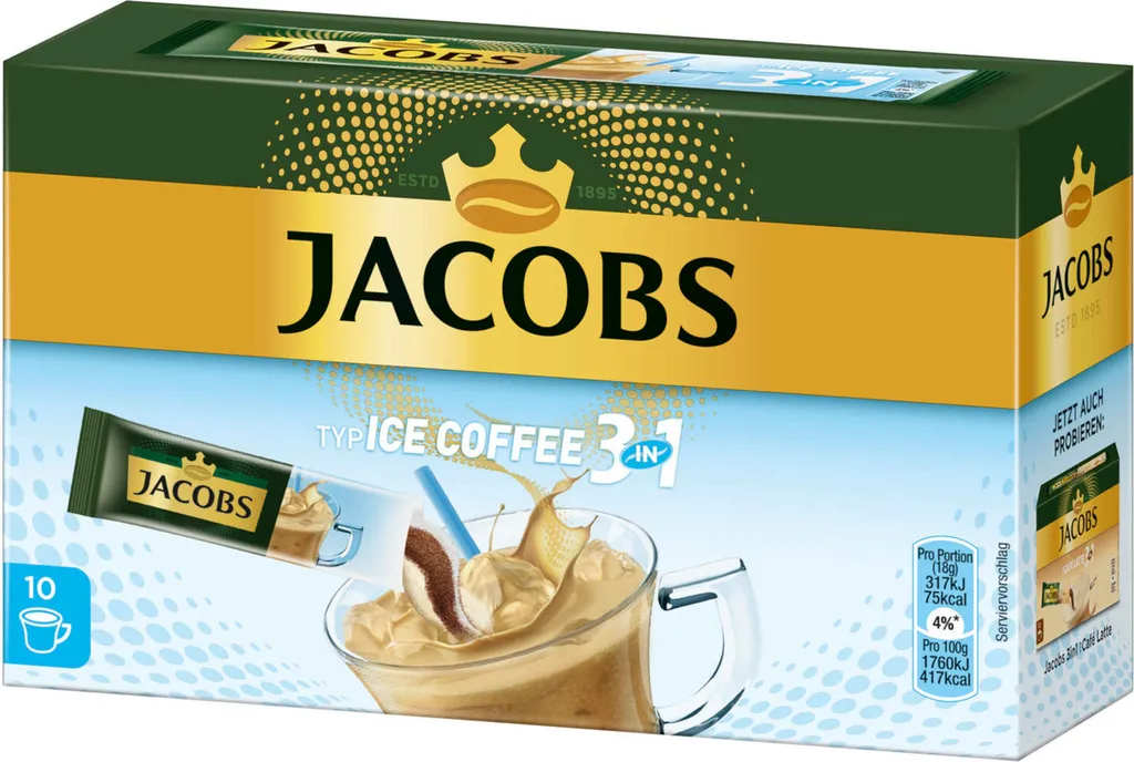 JACOBS Löskaffee 3in1 Typ Ice Coffee Löslicher Kaffee 12 X 10 Getränke Sticks 4 JACOBS Löskaffee 3in1 Typ Ice Coffee Löslicher Kaffee 12 X 10 Getränke Sticks – Bild 4