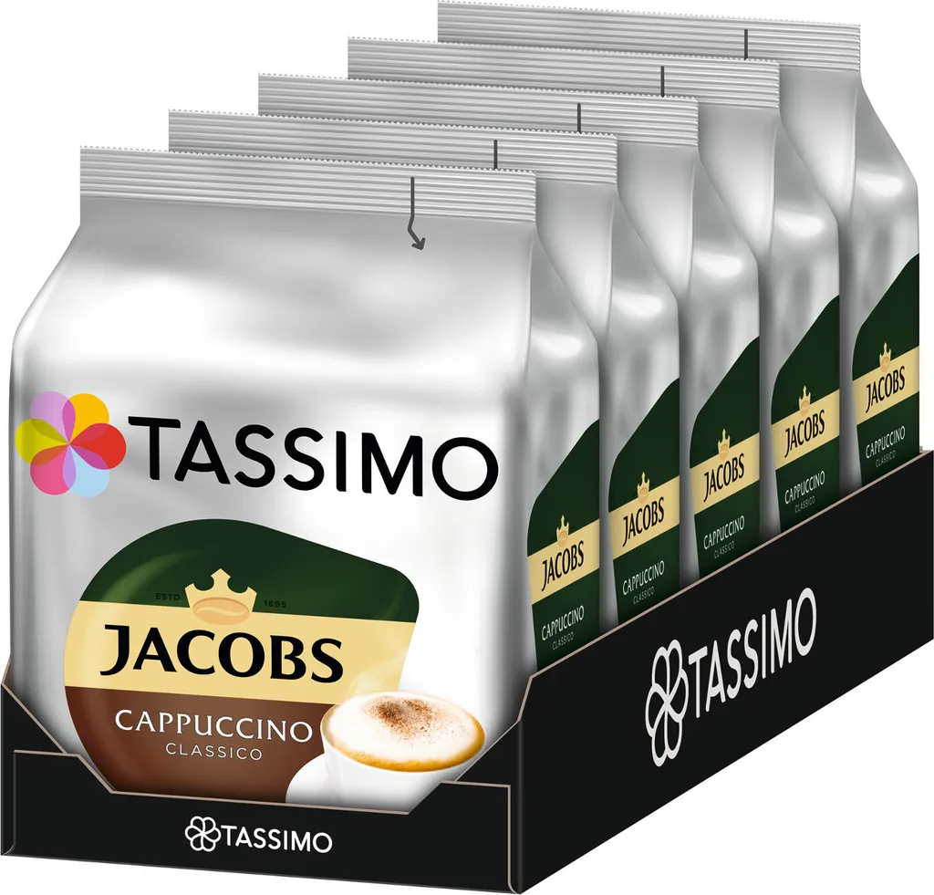 Tassimo Jacobs Cappuccino Classico (5 X 8 Getränke) 1 Tassimo Jacobs Cappuccino Classico (5 X 8 Getränke)