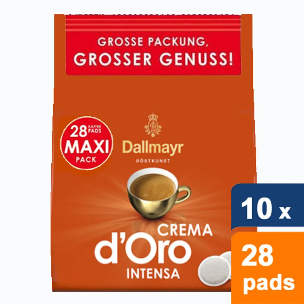 Dallmayr - Crema D'Oro Intensa - 10x 28 Pads 1 Dallmayr - Crema D'Oro Intensa - 10x 28 Pads