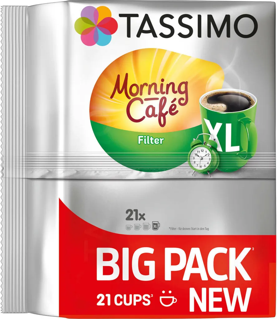 TASSIMO Morning Café XL Big Packs Mix-Paket 3 Sorten 6 Packungen 126 Getränke 3 TASSIMO Morning Café XL Big Packs Mix-Paket 3 Sorten 6 Packungen 126 Getränke – Bild 3