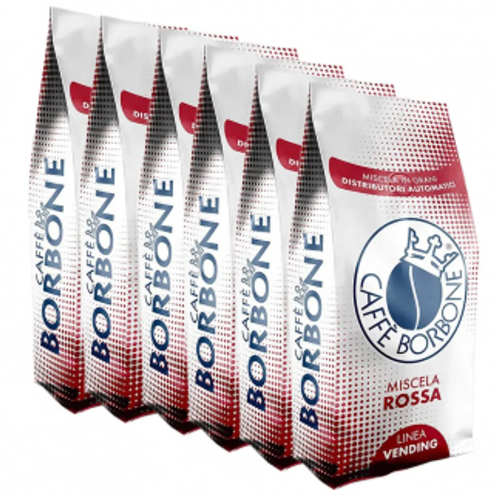 Caffe Borbone ROTE Mischung Kaffebohnen Borbone 1 Kg X 6 - Caffè Borbone 1 Caffe Borbone ROTE Mischung Kaffebohnen Borbone 1 Kg X 6 - Caffè Borbone