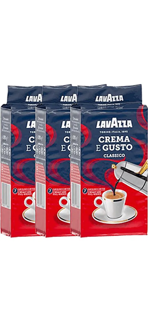Lavazza Crema E Gusto 3 X 250g Gemahlen 1 Lavazza Crema E Gusto 3 X 250g Gemahlen
