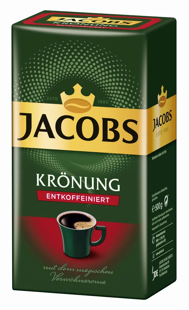 Jacobs Filterkaffee Krönung Entkoffeiniert | Gemahlen | 500g 13 Jacobs Filterkaffee Krönung Entkoffeiniert | Gemahlen | 500g – Bild 13