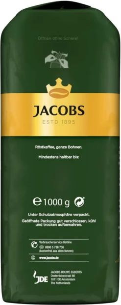 JACOBS Kaffeebohnen Krönung Crema Kräftig Bohnenkaffee 4 X 1 Kg Ganze Bohne -Kaffee Verkäufe 8bc875d1bebbbf8fa9b4f1ab391edd57