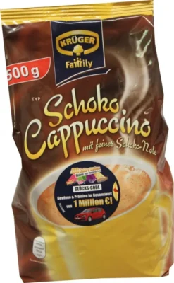 Krüger Family Cappuccino Schoko | 500-g-Beutel -Kaffee Verkäufe 9060e912f1bcac61588f6c2b9673b92b