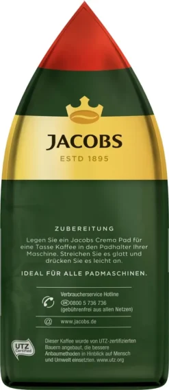 JACOBS Kaffeepads Crema Classic UTZ- 5 X 36 Getränke Pads Vorteilspack 13 JACOBS Kaffeepads Crema Classic UTZ- 5 X 36 Getränke Pads Vorteilspack -Kaffee Verkäufe 95e17728a5cc16789fbb8a32464d5778