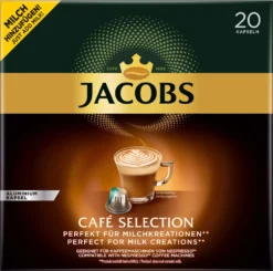Jacobs Café Selection, Kaffeekapseln, Nespresso Kompatibel, Kaffee, 20 Kapseln á 5.2 G