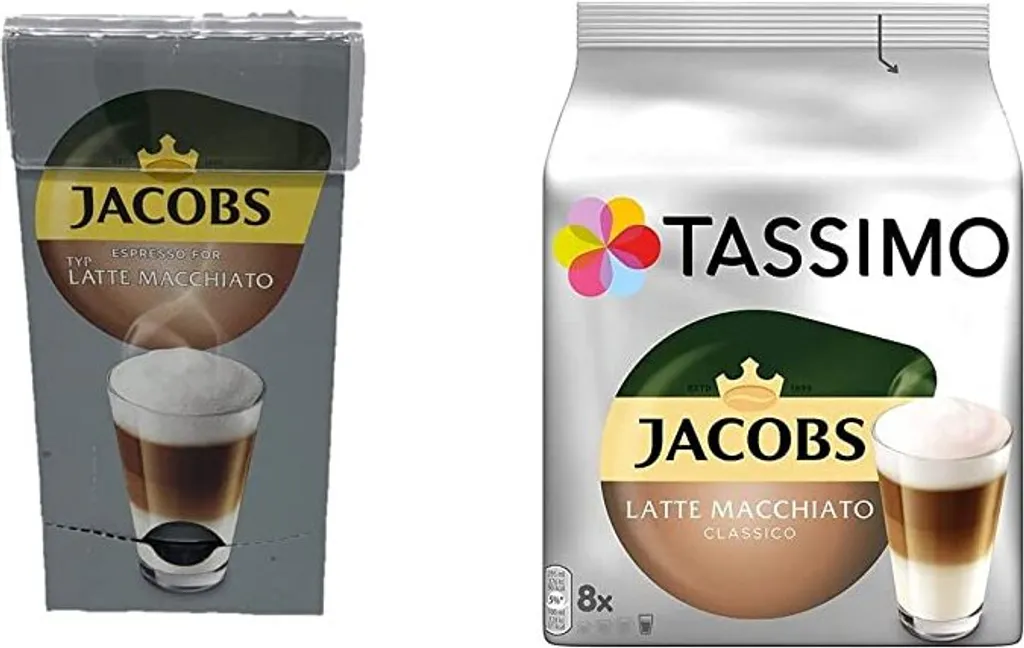 Tassimo Jacobs Latte Macchiato Classico 8er Pack, 264 G Packung 1 Tassimo Jacobs Latte Macchiato Classico 8er Pack, 264 G Packung