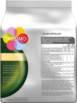 Tassimo Jacobs Café Au Lait 5er Pack, Kaffee, Kaffeekapsel, Milchkaffee Aus Gemahlenem Röstkaffee, 80 T-Discs / Portionen -Kaffee Verkäufe 99f57c0078e24bd6d1dc6d5a09ec7261