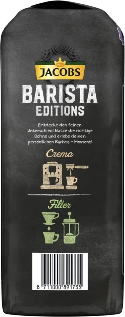 JACOBS Kaffeebohnen Barista Editions Espresso 2x1kg Ganze Bohne + Aluminium Dose Im Barista Design -Kaffee Verkäufe 9bafb4a1b6e5bc4a9cbb136fc53f3b2e