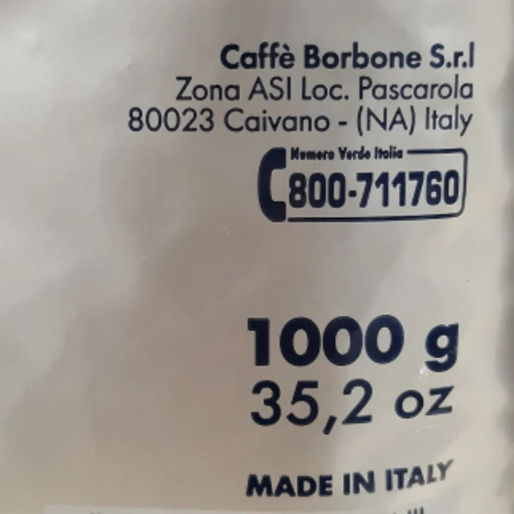 Caffe Borbone ROTE Mischung Kaffebohnen Borbone 1 Kg X 6 - Caffè Borbone 3 Caffe Borbone ROTE Mischung Kaffebohnen Borbone 1 Kg X 6 - Caffè Borbone – Bild 3