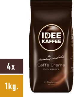 Idee Kaffee - Caffè Crema Bohnen - 4x 1kg -Kaffee Verkäufe a5b2c5ca5c2e3059b0629ee9bd55ea2e