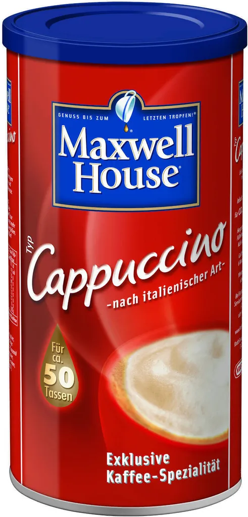 MAXWELL HOUSE Typ Cappuccino Löslicher Kaffee 3 X 500 G Instantkaffee 2 MAXWELL HOUSE Typ Cappuccino Löslicher Kaffee 3 X 500 G Instantkaffee – Bild 2